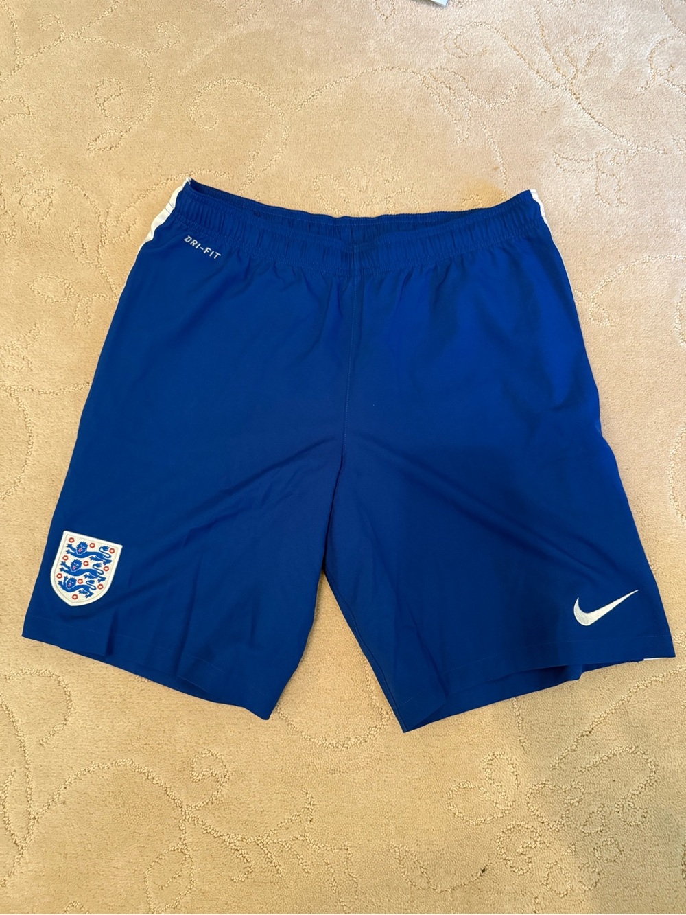 Nike Men’s Blue England Crest Athletic Shorts